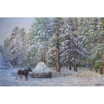 В  зимнем лесу