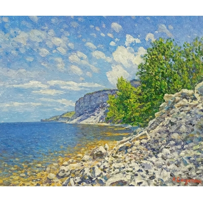 Каменистый берег Волги