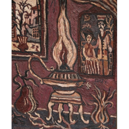 Натюрморт с лампой