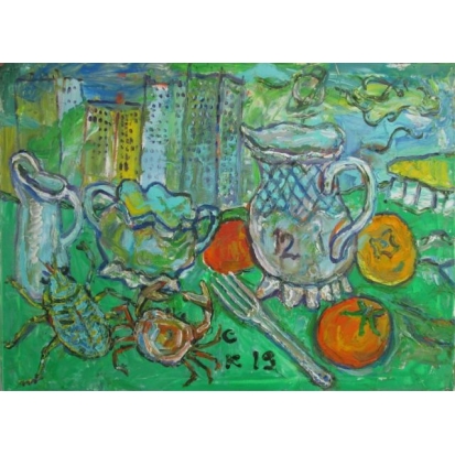 Голуборозовское марево над станцией