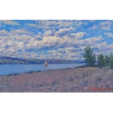 На Волге.Этюд.