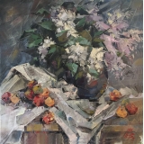 Сирень и фрукты