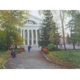 Осенний сквер у театра